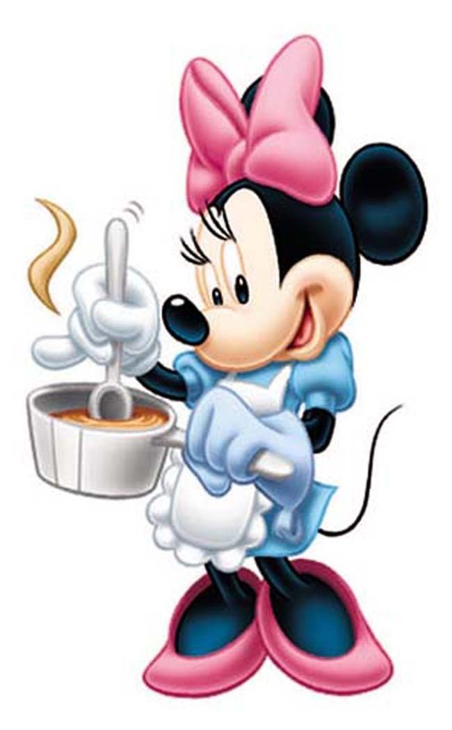 Mickey And Minnie Baking Clipart