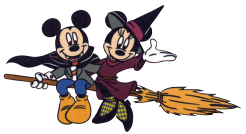 Mickey And Minnie Halloween Clipart.