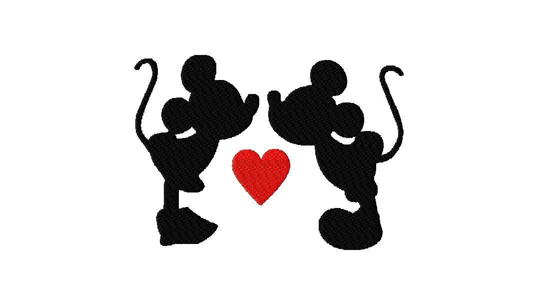 Free Mickey And Minnie Mouse Silhouette, Download Free Clip.