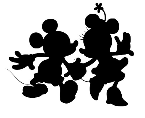 mickey and minnie wedding silhouette clipart 10 free Cliparts ...