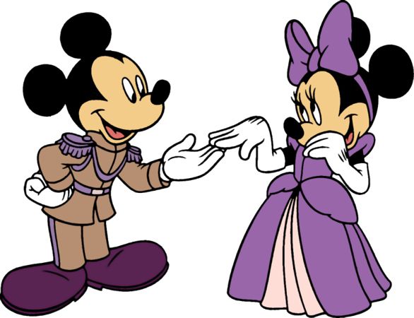 purple mickey and minnie mouse.