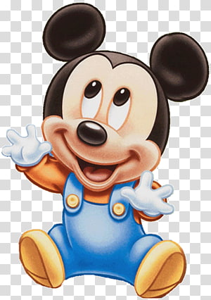 Baby Mickey Mouse transparent background PNG cliparts free.