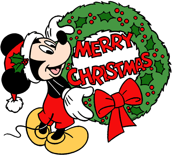 Mickey Mouse Christmas Clip Art.