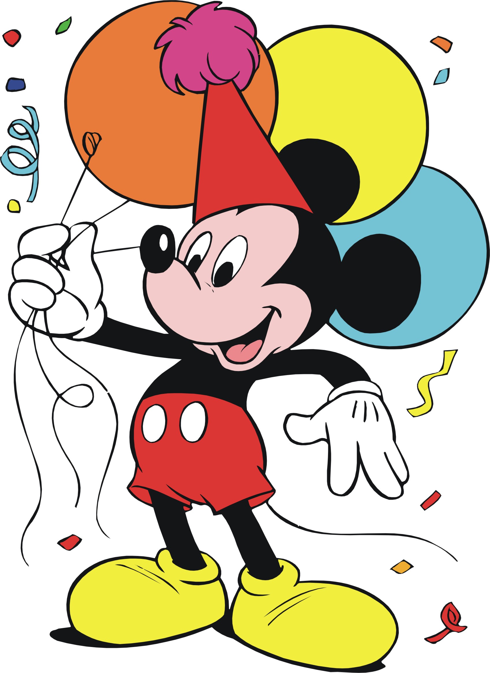 Mickey Mouse Birthday Clipart Free.