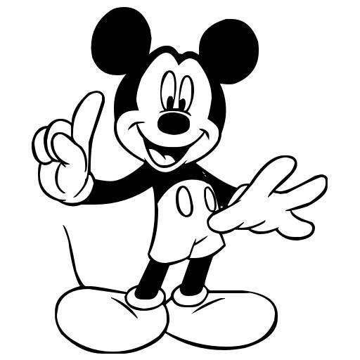 Mickey Mouse Black And White Clipart Panda Free Clipart.