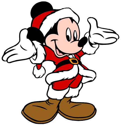 Mickey Mouse Santa Clipart.