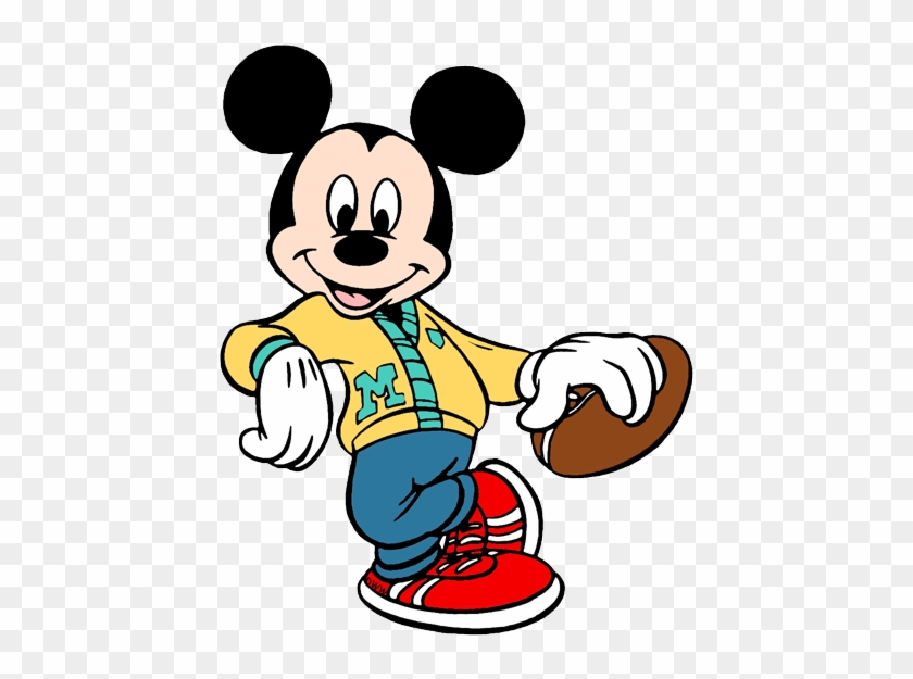 Mickey Mouse Football Clip Art