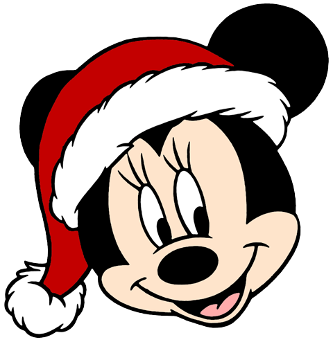 mickey mouse head in christmas clipart - Clipground