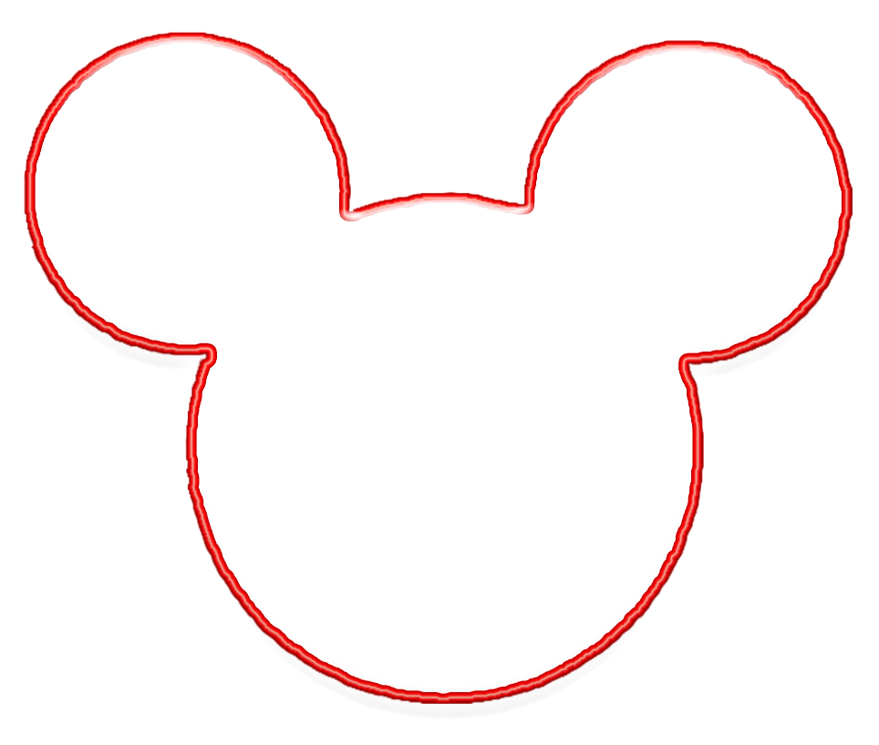 Clipart Bold And Modern Mickey Mouse Head Outline Clipart.