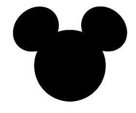 Mickey Mouse Head Silhouette Clipart.
