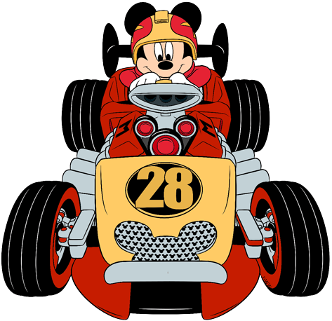 Mickey and the Roadster Racers Clip Art.