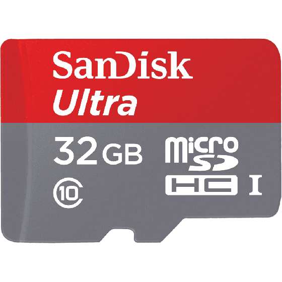 Sandisk SD32GBMSD98MB, 32GB, Ultra Android. MIcro SD Adaptor, Class 10.