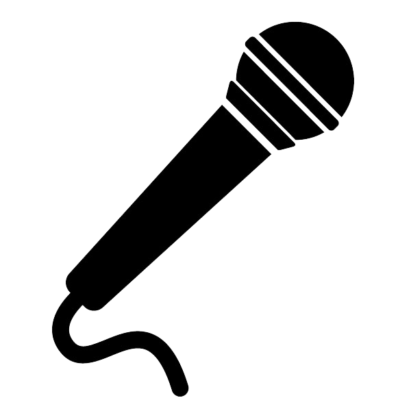 Microphone Musical note Silhouette.