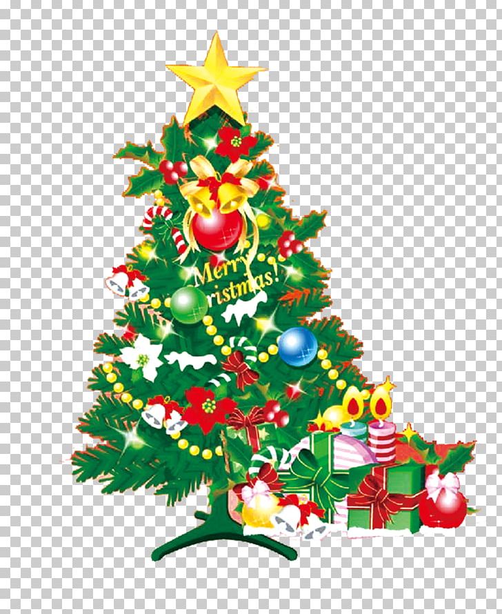 Microsoft PowerPoint Christmas Tree Template Ppt PNG.