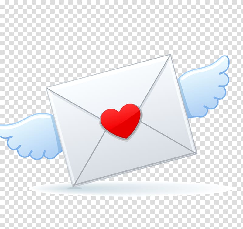 Heart Angle Microsoft Azure, Valentine envelope transparent.