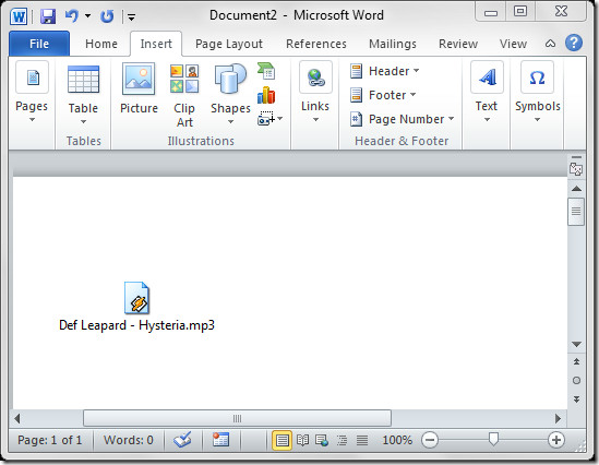 Unable to insert clipart in word 2010.