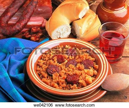 Stock Images of ?Migas? (traditional dish in Spanish cuisine) with.