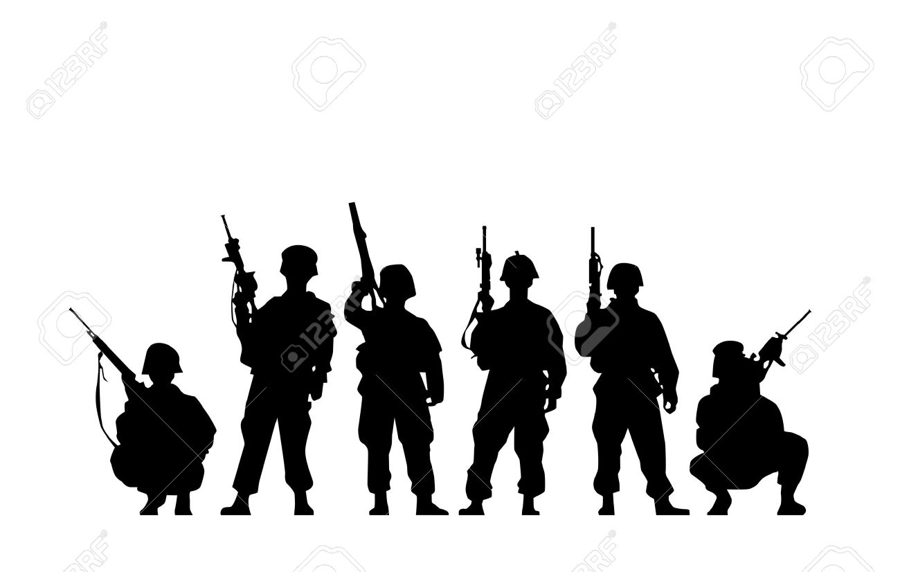 Silhouettes Military Stock Photos & Pictures. Royalty Free.