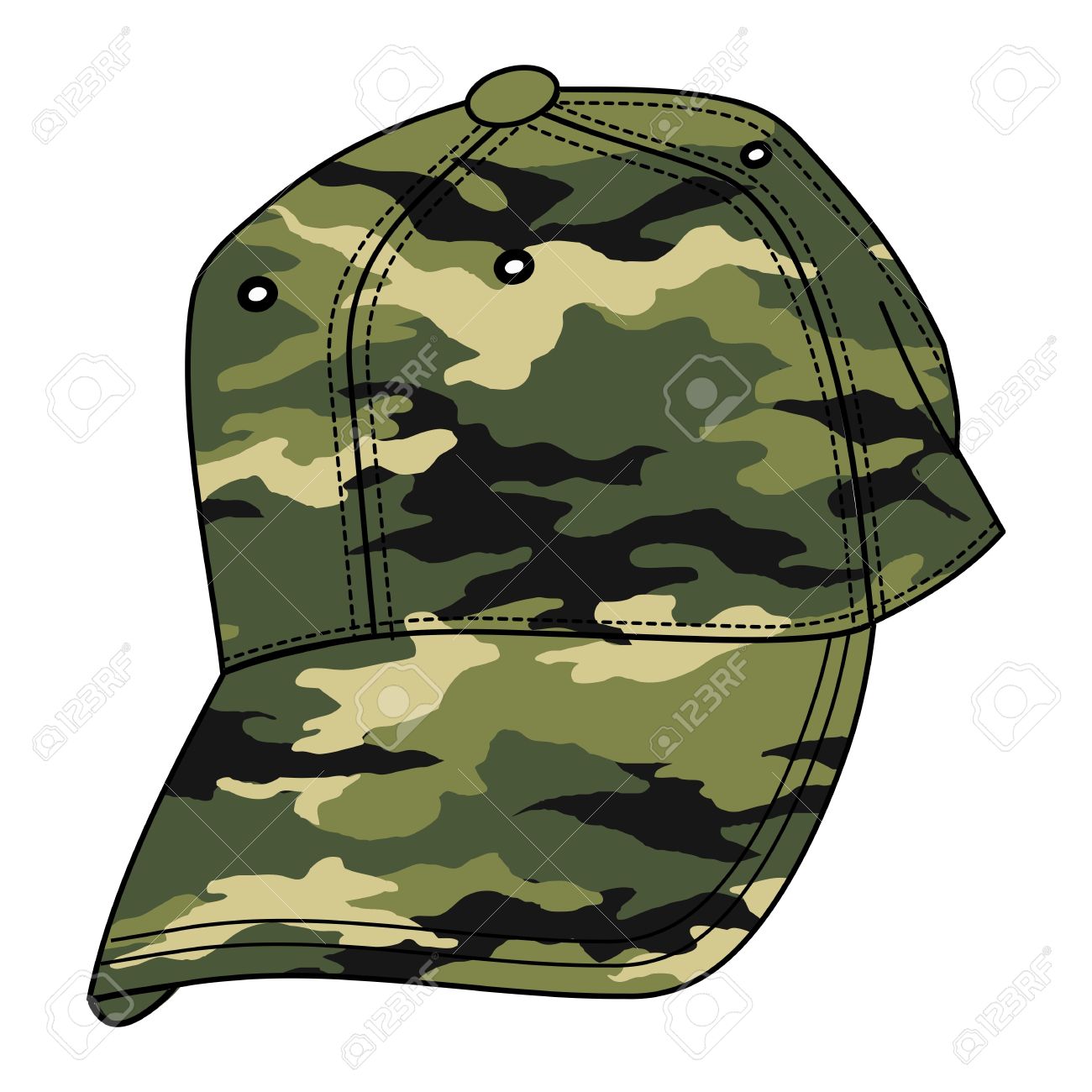 Cartoon Army Hat - Army Military