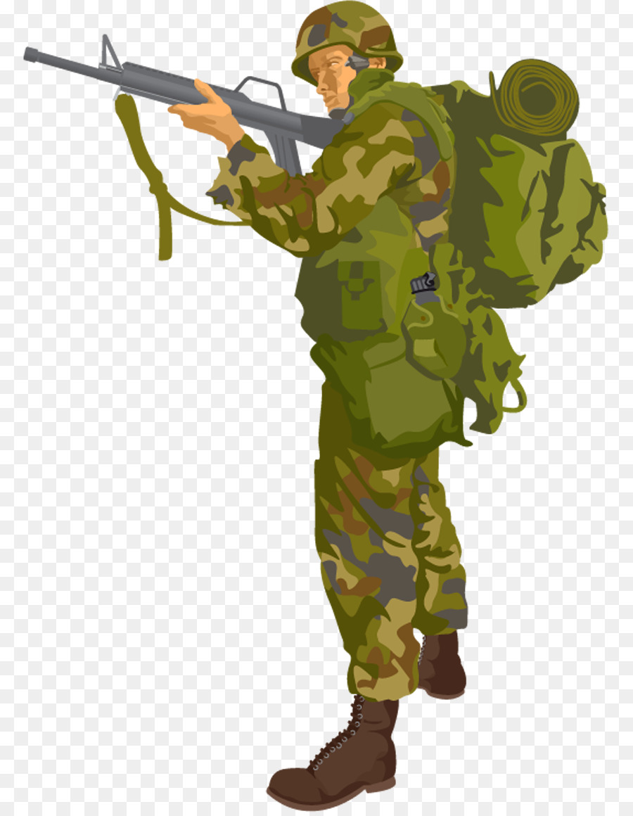 Us Army Soldier Cartoon Vector Clipart Friendlystock