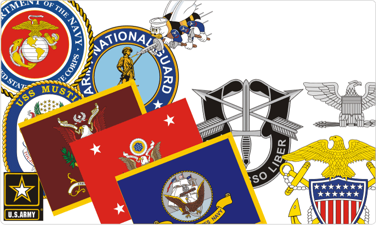 U.S. Military Insignia.