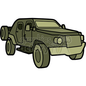 military armored scout vehicle clipart. Royalty.