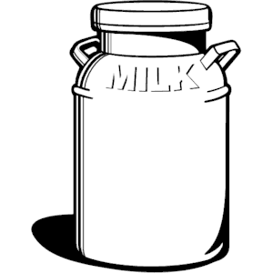 Milk Can Clipart.