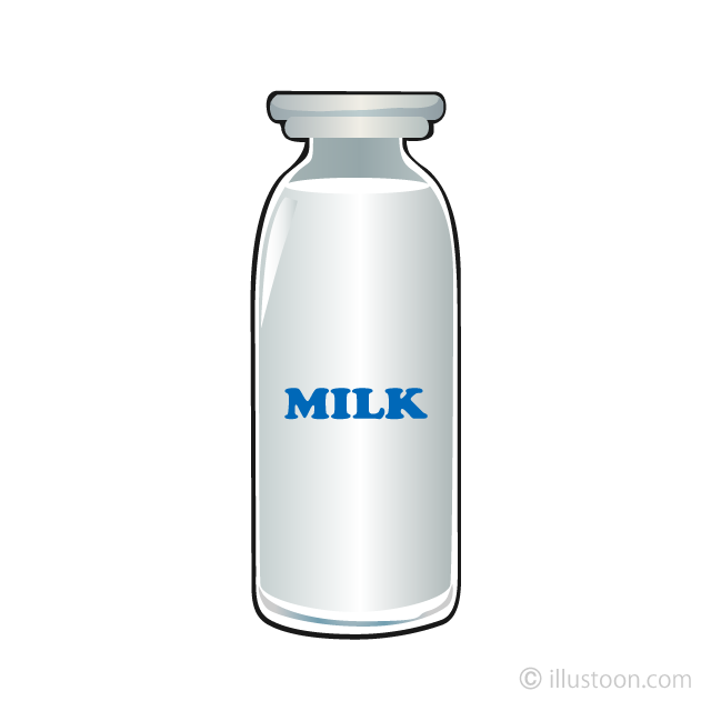 Milk Bottle Clipart Free Picture｜Illustoon.