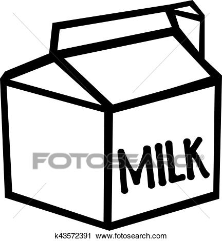 Milk carton Clipart.