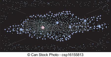 Vector Clip Art of Milky Way Galaxy from Top.