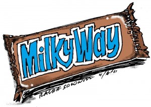 Milky way candy clipart.