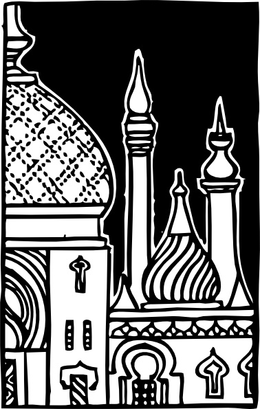 Minarets clip art Free vector in Open office drawing svg ( .svg.