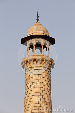 Taj Mahal Minaret Stock Photography.