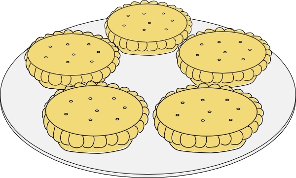 Mince Pies clip art Free vector in Open office drawing svg ( .svg.
