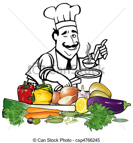 Clipart Vector of Minestrone csp4766245.