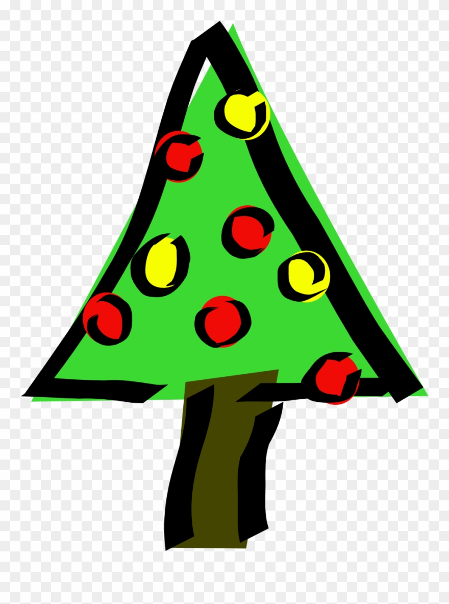 Christmas Tree Small Clipart 300pixel Size, Free Design.