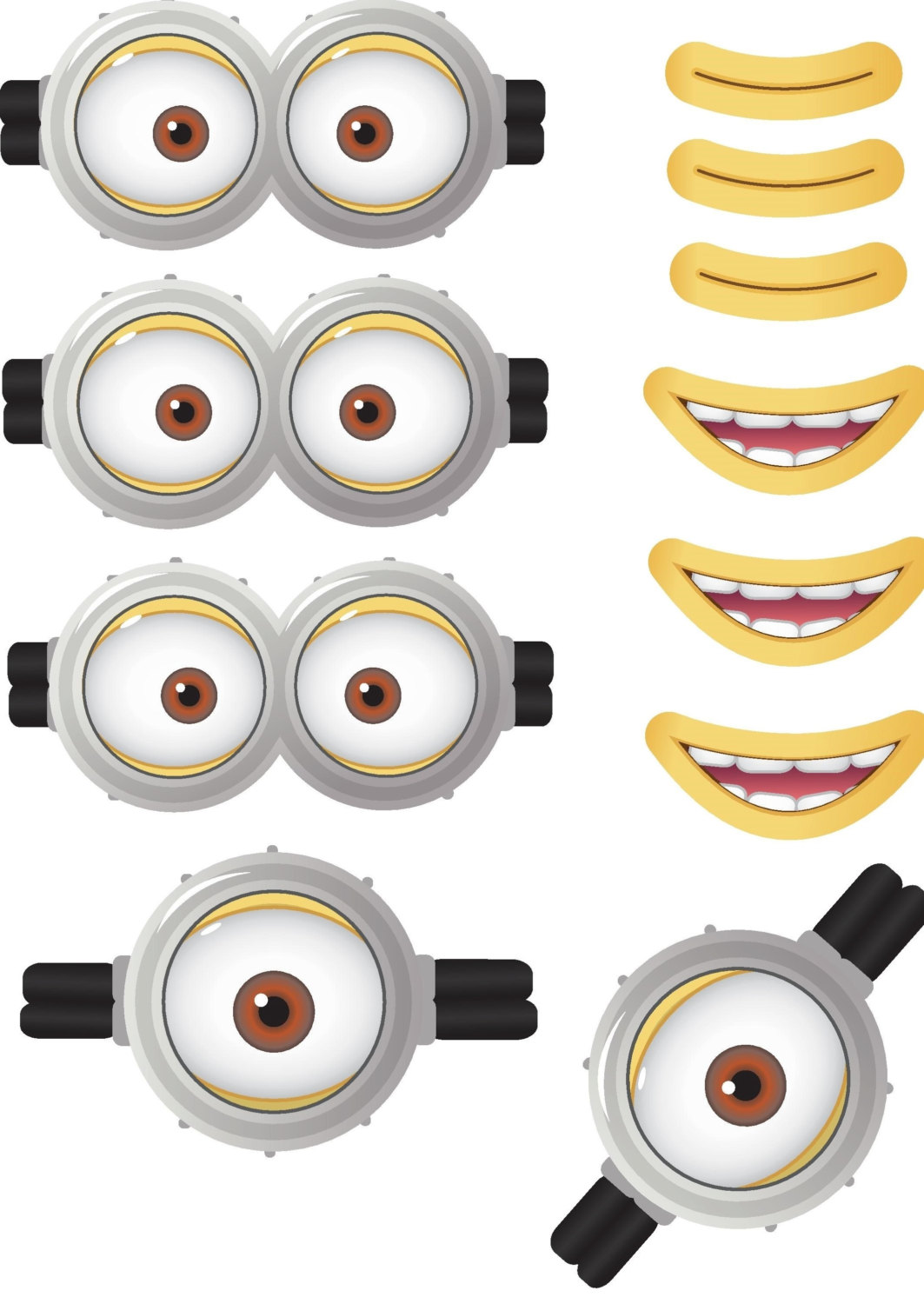 minion eyes printable free