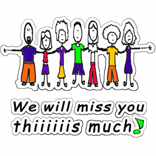 We will miss you clipart.