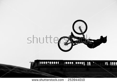 Bmx Jump Stock Images, Royalty.