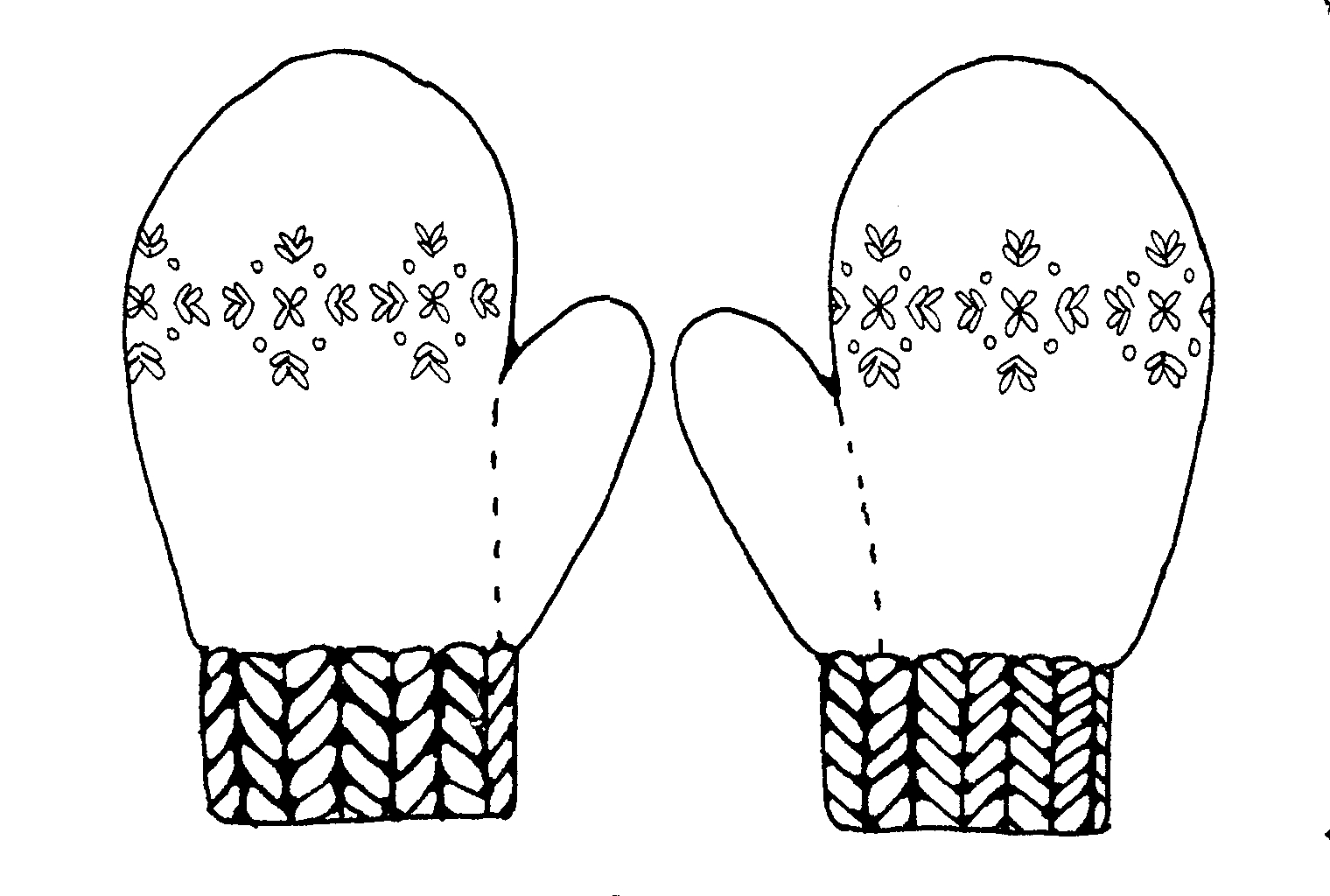 Free Mittens Clipart Black And White, Download Free Clip Art.