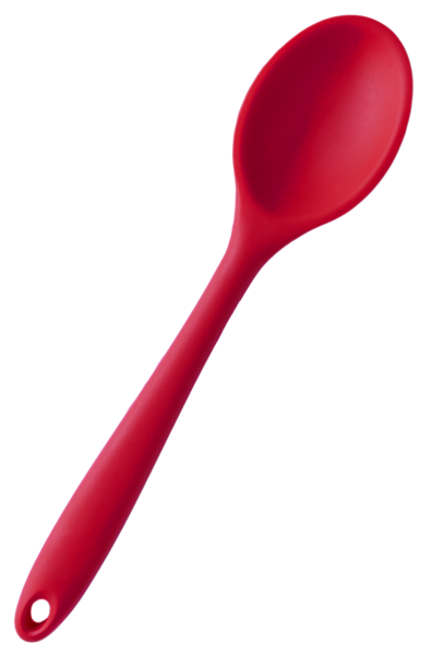 StarPack Basics Silicone Mixing Spoon, High Heat Resistant to 480°F,  Hygienic One Piece Design Cooking Utensil for Mixing & Serving.