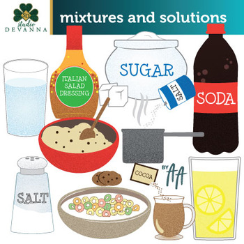 Mixtures and Solutions Clip Art in 2019.