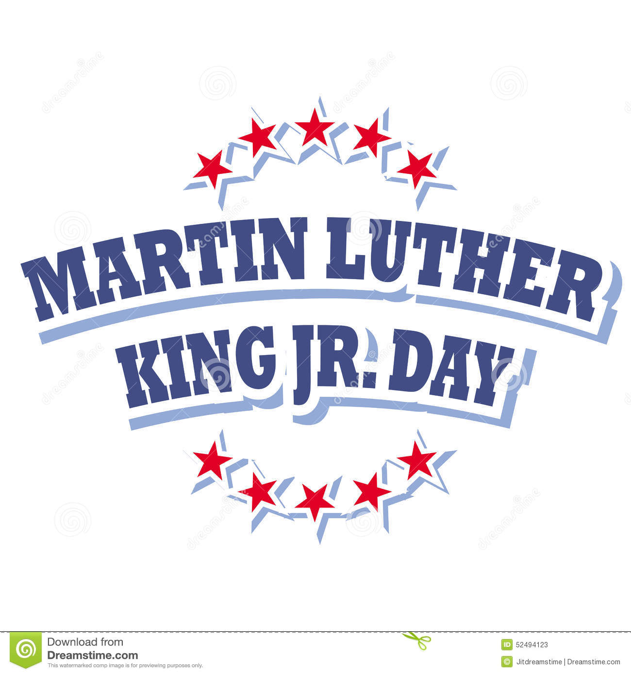 Martin Luther King Day 2018 Free Clipart.