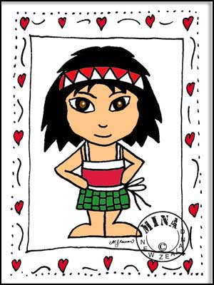 Maori colouring pages for kids..