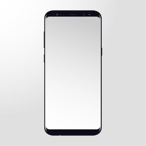 Mobile phone template Free Vector.