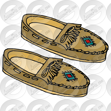 Moccasin Picture for Classroom / Therapy Use.