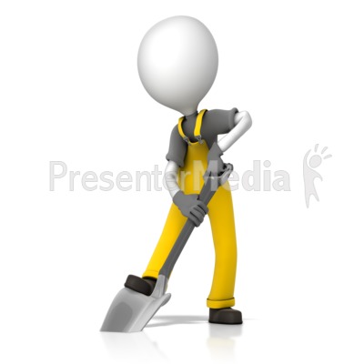 Construction Figure Shoveling.