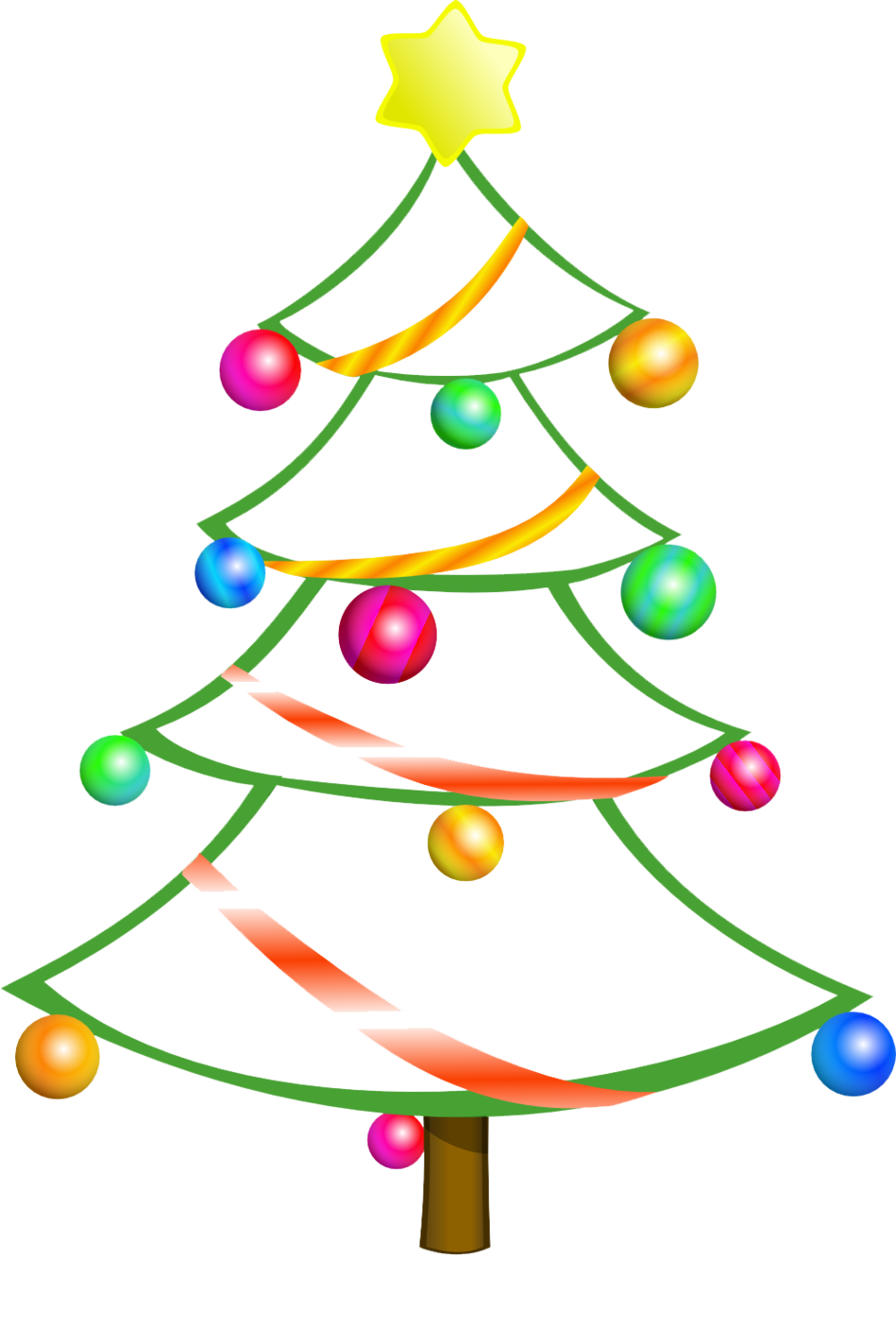 Modern Christmas Tree Clipart Free 20 Free Cliparts Download Images 