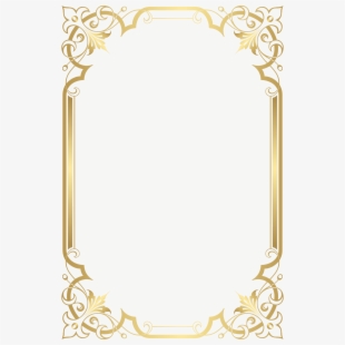 Gold Frame, Picture Frame.