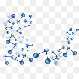 Blue Molecular Structure, Vector Png, Mo #16824.